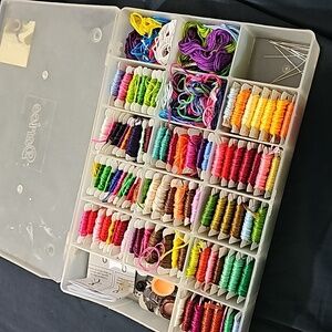 Embroidery Floss & Buttons